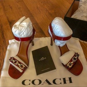 Red Coach Bonnie Sandals